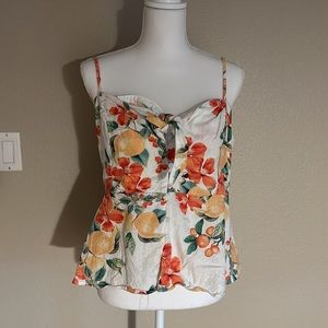 Sofia vergara peplum hawaiian tank